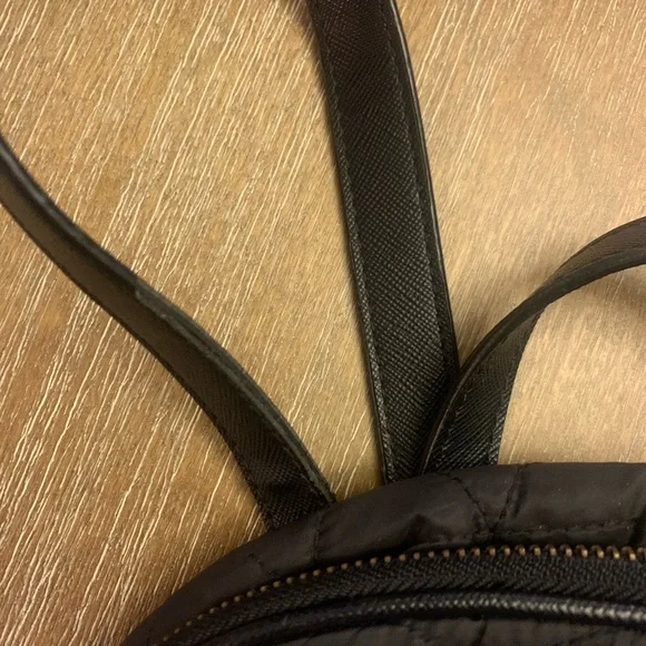 Kate Spade Black Quilted Backpack with Gold Details - Picture 6 of 16